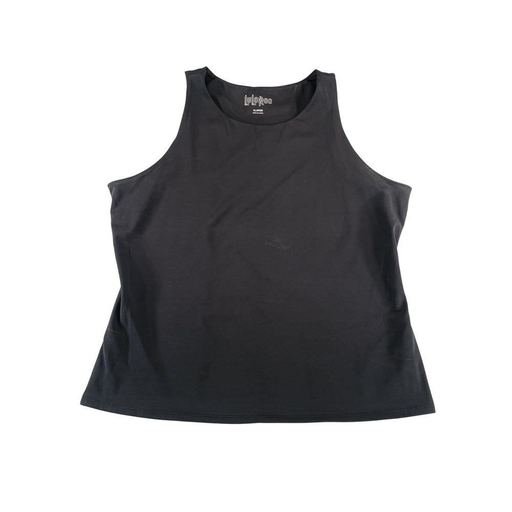LuLaRoe Tank Top Womens XL Black Sleeveless Basic Stretch Athleisure Comfort